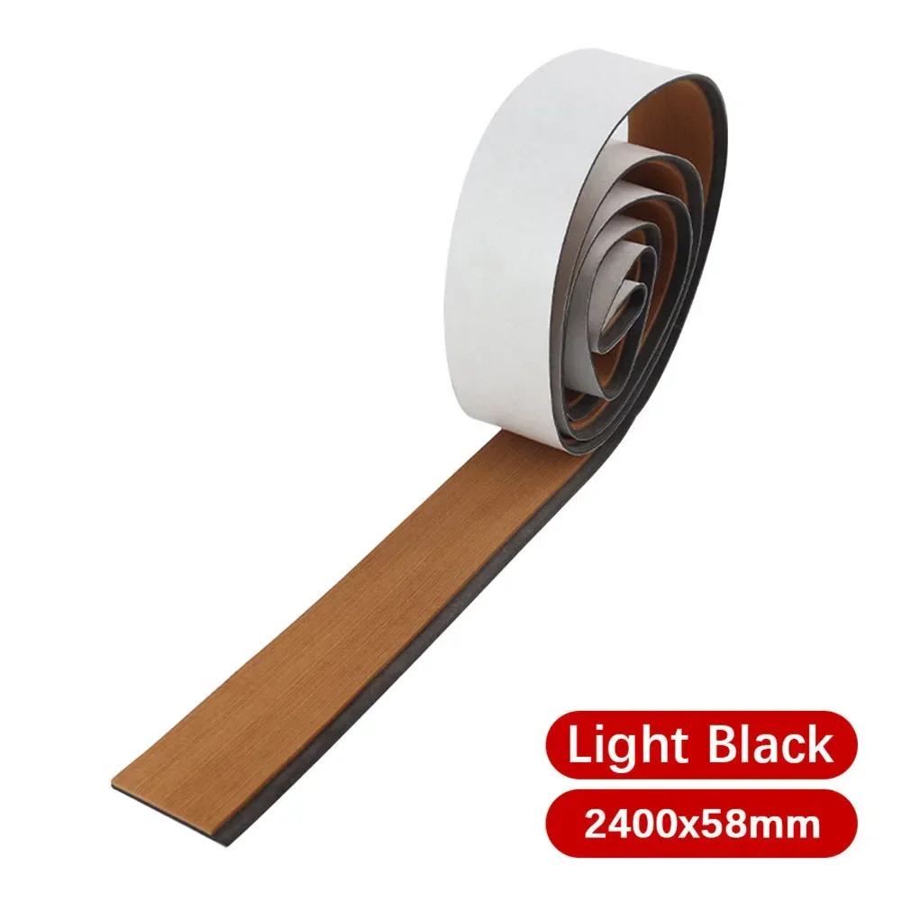 Tapis de sol antidérapant en feuille de pont EVA 2400x57x6mm, auto-adhésif pour bateau, Yacht, Marine, tapis de sol pour coffre de voiture RV