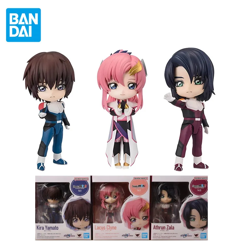 Bandai Original Figuarts Mini Gundam Seed Freedom Kira Yamato Lacus Clyne Anime Action Figures Giocattoli Per Ragazzi Ragazze Regalo Per Bambini