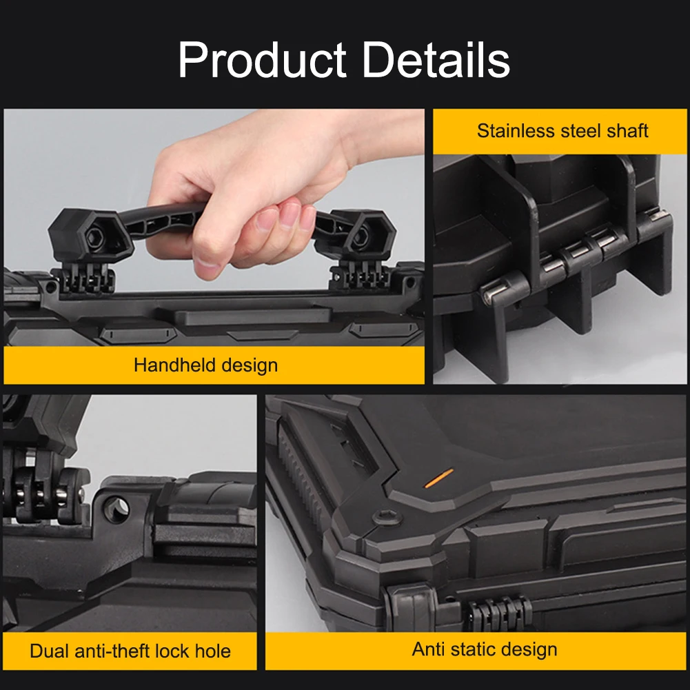 GERO Tactical Hard Gun Case Pistol Locking Steel Metal with Foam Paddi