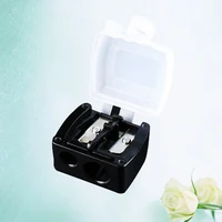 1 Pc Double Holes Lipstick Pencil Sharpener For Eyebrow Lip Liner Eyeliner Pencil 1