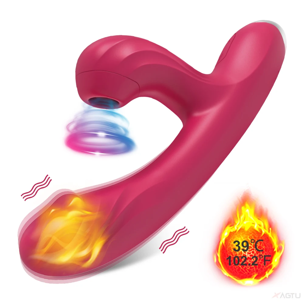 Powerful 20 Speeds Dildo Vibrator Sex Toy for Women Female Clit Sucker Vacuum Clitoris Stimulator Finger Wiggling Adults Goods