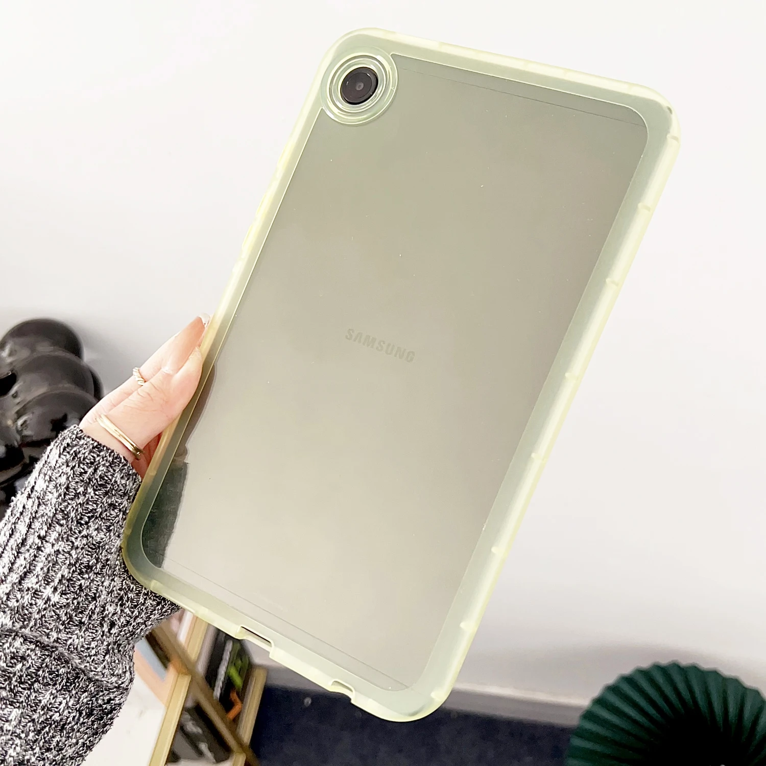 Shockproof Transparent Soft Silicone Tablet Cover - Clear Case