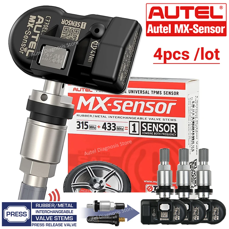 4pcs-Autel-2IN1-Sensor-TPMS-Universal-315MHz-433MHz-MX-Sensor ...