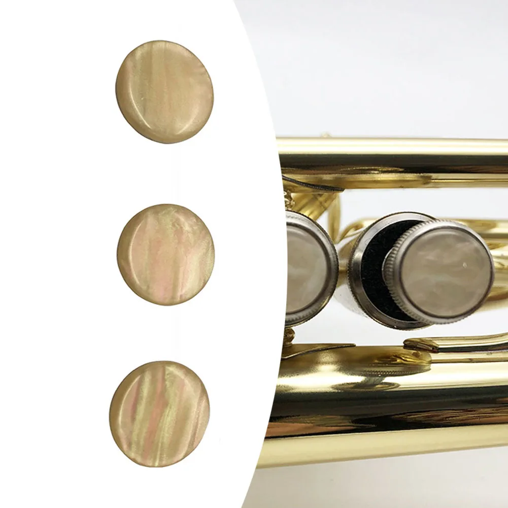 3er-Pack Trompetenventil Fingerknopf Top Cap Ersatz für Trompeten Musikinstrument Trompetenknopf Snap Kolbenschnalle – Detail 1