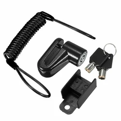 Anti-theft Bicycle & Scooter Disc Brake Wheel Lock: Secure Your Ride (Black Lock)