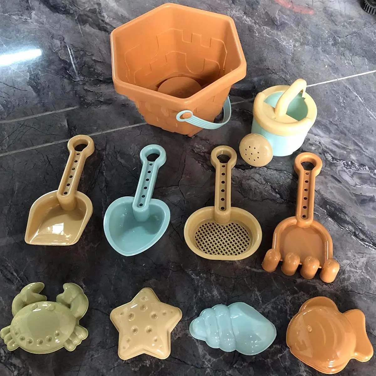 Baby Beach Toys Children Outdoor Summer Sand Play Set Infants Digging SandPlastic Shovels Buckets Water Play Beach Toys for Kids — view 6