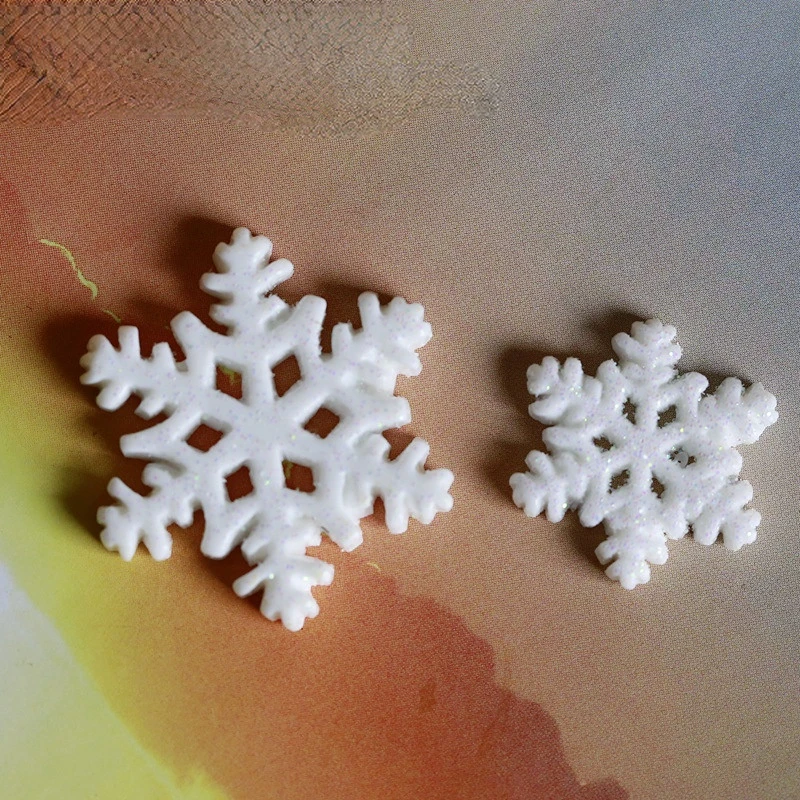 

10PCS Moss Micro Landscape Decoration Size Resin Cartoon Arts Decoration Mobile Phone Case Accessories Christmas Snowflake Decor
