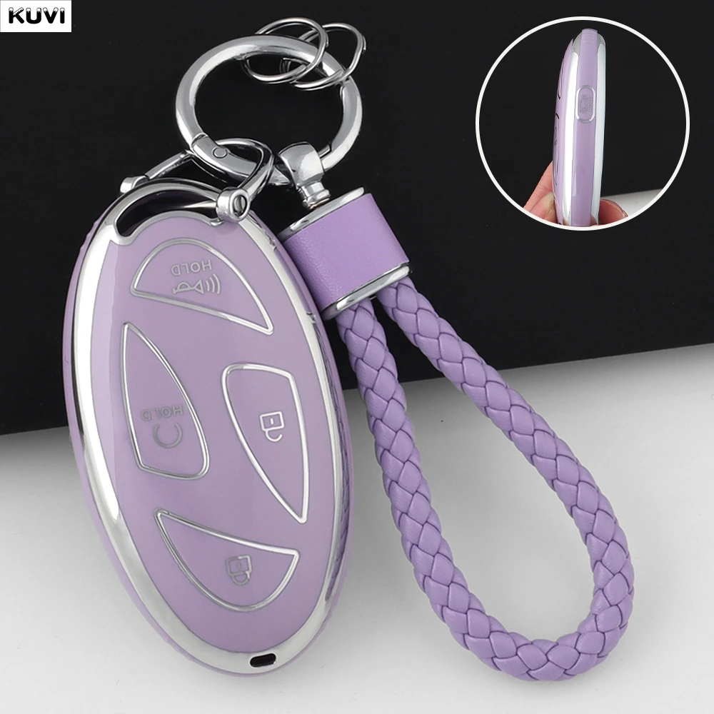 Premium 5-Button TPU Car Smart Key Protector Cover