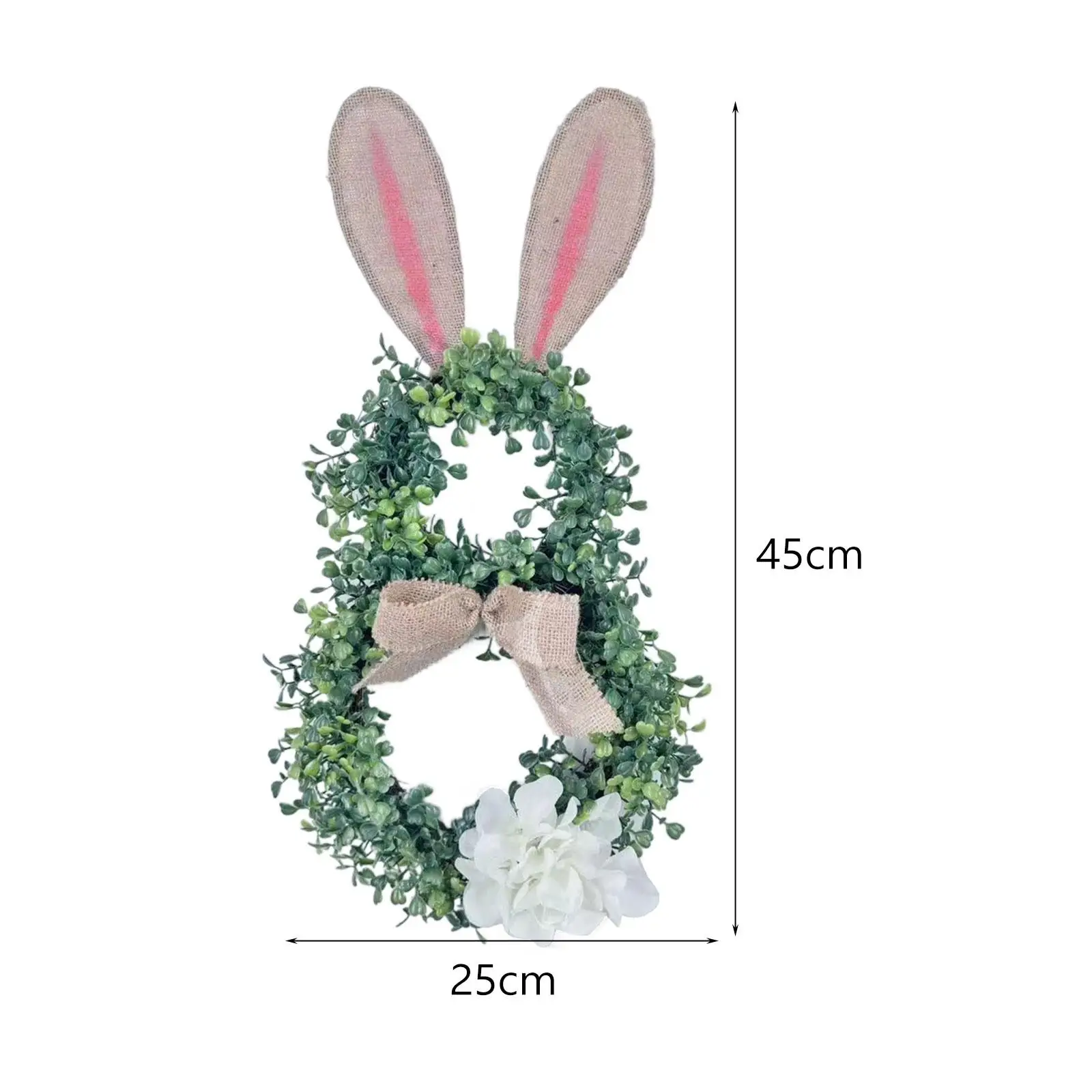 Easter Wreath for Front Door Easy to Hang Indoor Outdoor Party Door Ornaments for Farmhouse Windows Home Festival Living Rooms