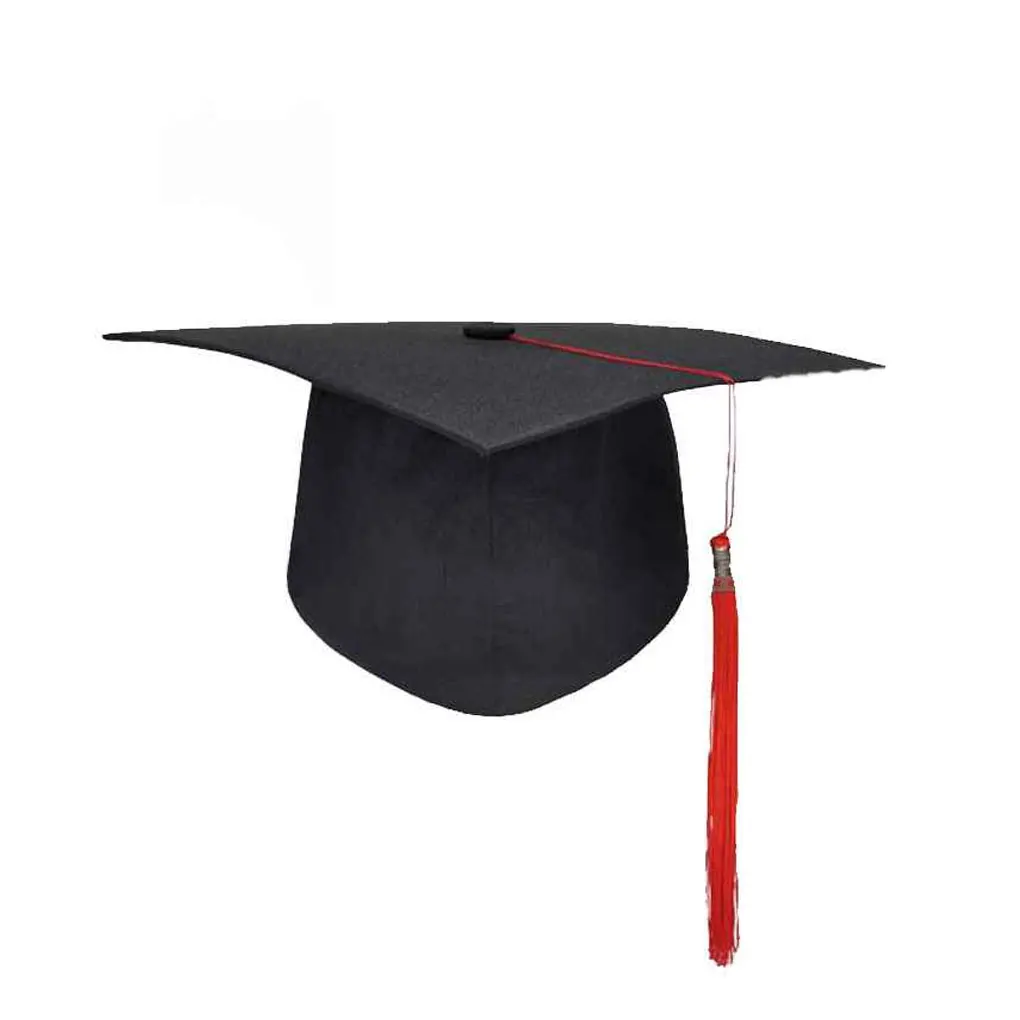 Academic Hat Headwear Academy Souvenir Caps Decoration Cosplay Supplies DIY Unisex Closure Graduation Hat Headmaster/Red graduation hat