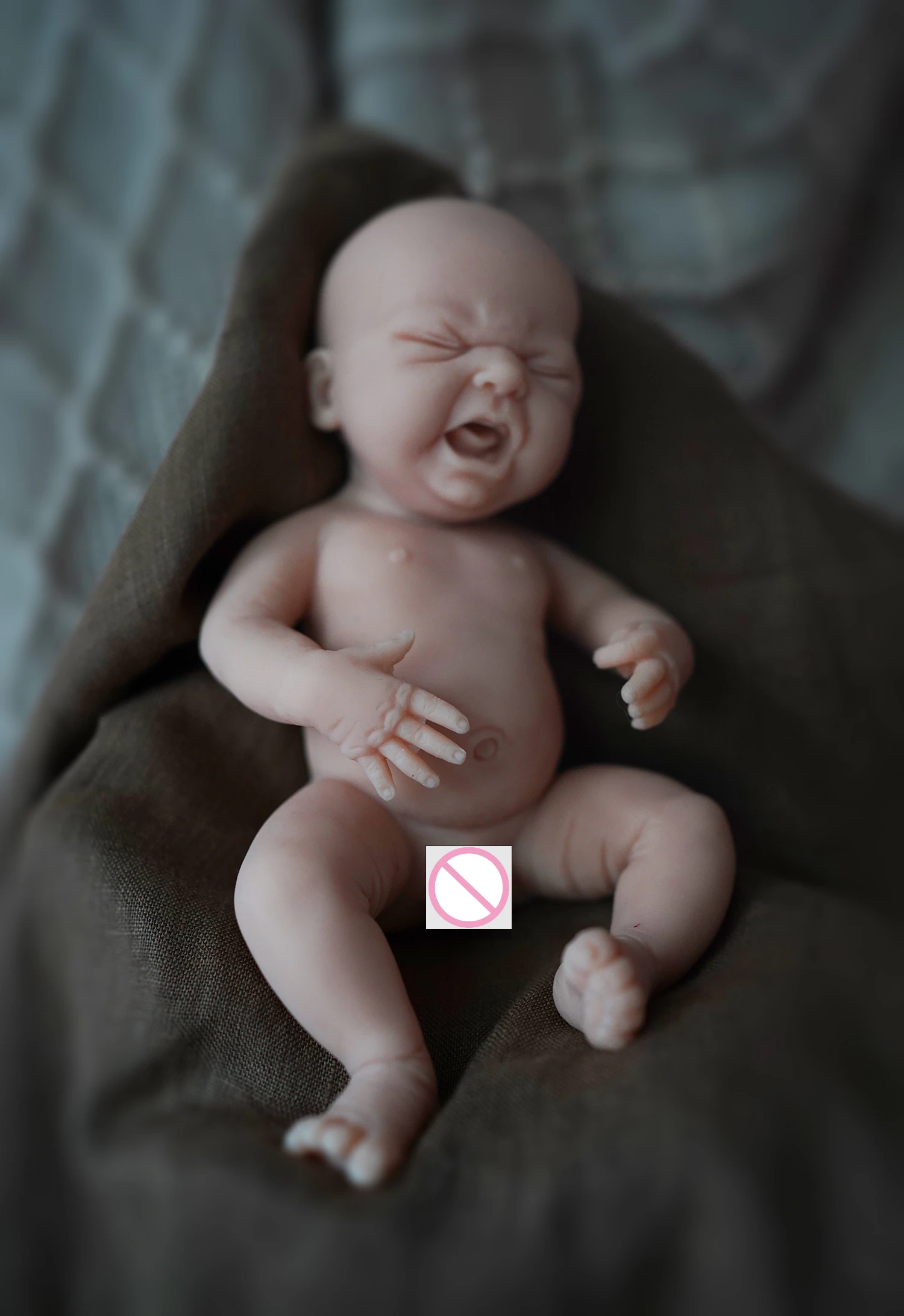 

7" Boy Micro Preemie Full Body Silicone CryBaby Doll "Ethan" Lifelike Mini Reborn Doll Surprice Children Anti-Stress My Melody