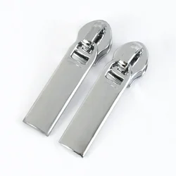 Zipper Slider Pullers for Nylon Zippers - Sewing Repair Kit Accessories (Chrome)