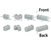 City Friends Wall Figures Bricks DIY Construction MOC Building Blocks Thick 1x2 1x3 1x4 L Dots Compatible Leduo 98283 15533 3