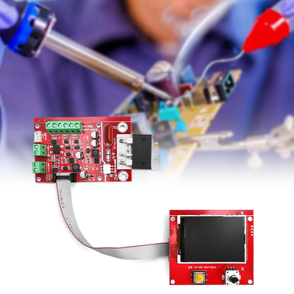 

NY-D08 Spot Welding Machine Controller 100A Pneumatic Color LCD Display Multi-point Personalization with Temperature Sensor