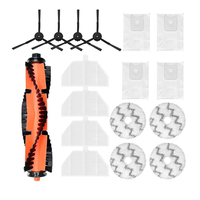 Roidmi EVA 로봇 진공 청소기 교체 부품용 메인 브러시 헤파 필터 사이드..