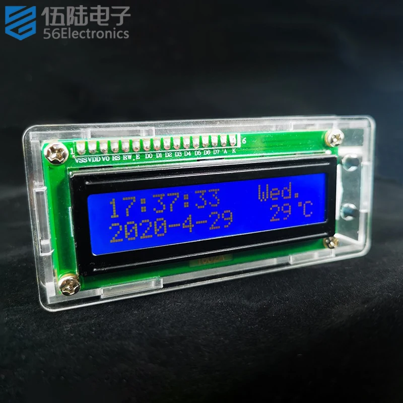 DS3231-LCD-Calendar-DIY-Kit-Electronic-Clock-Alarm-Clock-Temperature ...