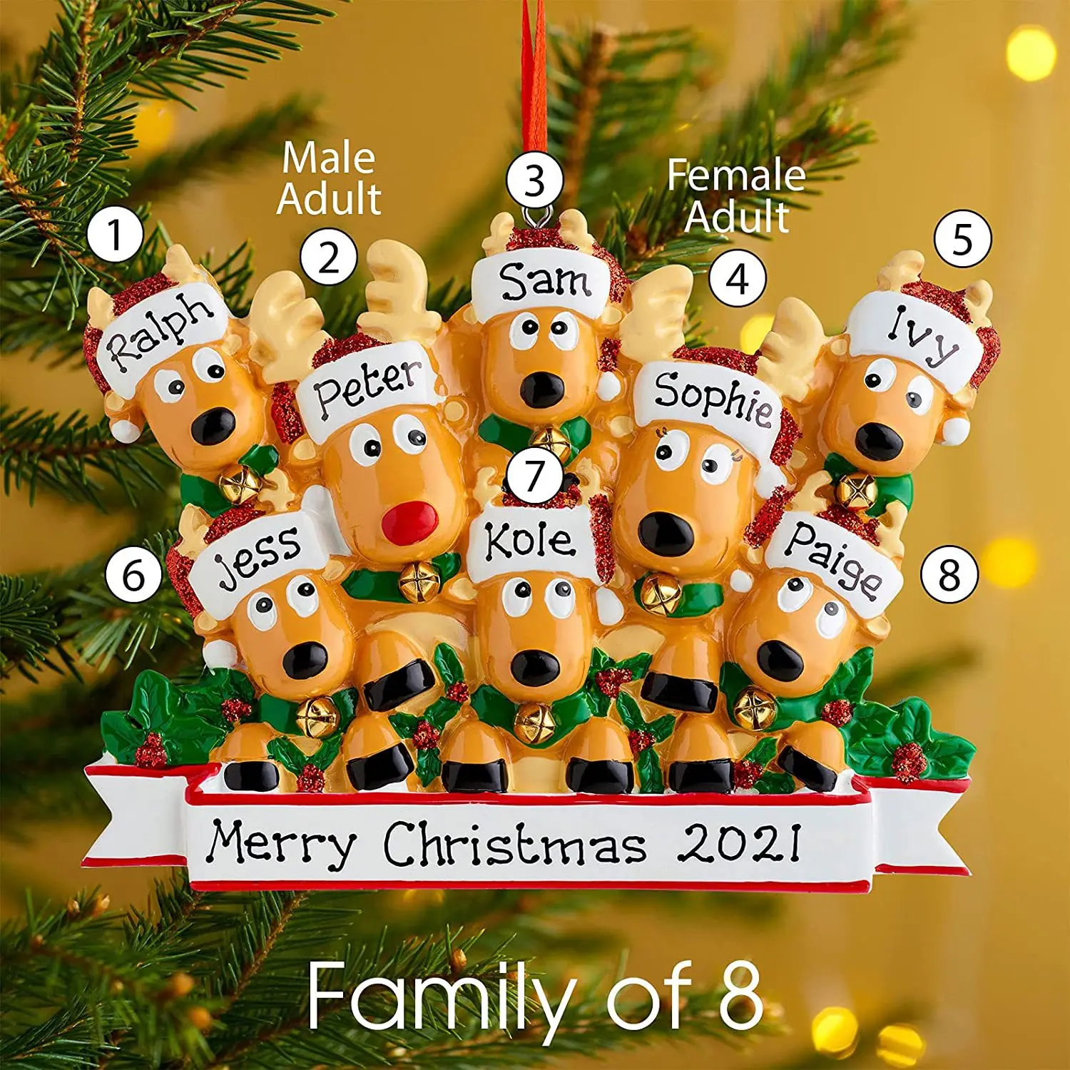Christmas Decorations Family Christmas Pendant Ornament