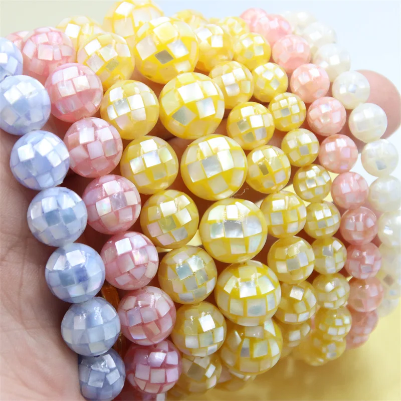 

Natural Section Balls Shell Stretch Good Quality Charm Bracelets Elastic Rope Jewelry For Women Vintage Elegant Accessories Gift