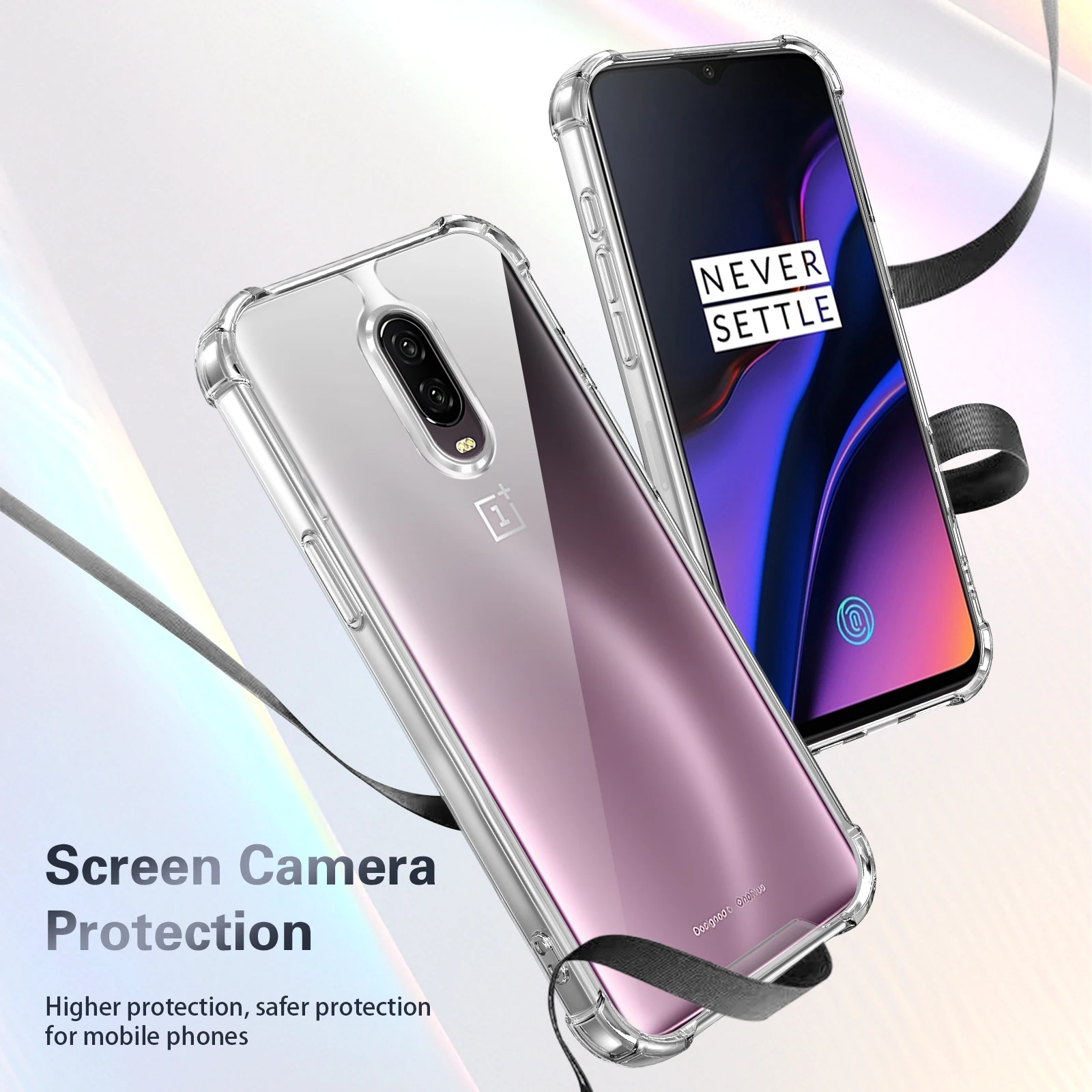 Sleek Silicone Bumper Airbag Clear Shockproof Phone Case