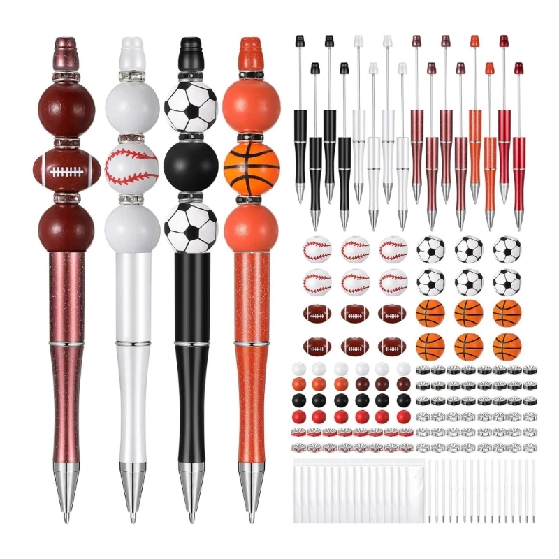 

Bead Rollerball Pen Plastic DIY Pens Beaded Pens Student Office School Supplies