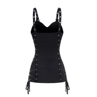 Summer Tank Tops for Women Plain Color Tank Top Ruched Grommet Lace Up Casual Sleeveless Tops топ женский - Image 3