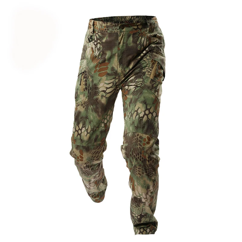 City Hunting Casual Cargo Pants Elastic Outdoor Trousers Men Slim Many Pockets Waterproof Wear Resistant Tactical Pants casual pants hiking pants