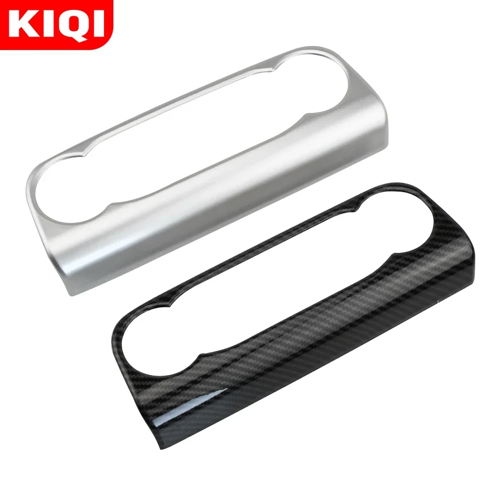ontto Fibra di Carbonio Auto Start Stop Engine Pulsante Adesivo per Ford Focus 2015-2018 Kuga 2013-2019 Interruttore di Accensione Pulsante Copertura Adesivo Trim Decorazione-Nero