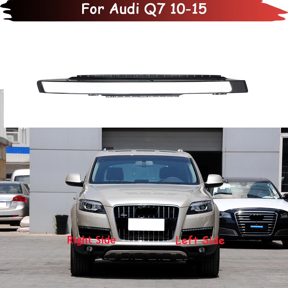 Per Audi Q7 2010-2015 Copertura Della Lampada Del Faro Anteriore Guscio Del Faro Lente Trasparente Sostituire Il Paralume Originale In Plexiglass