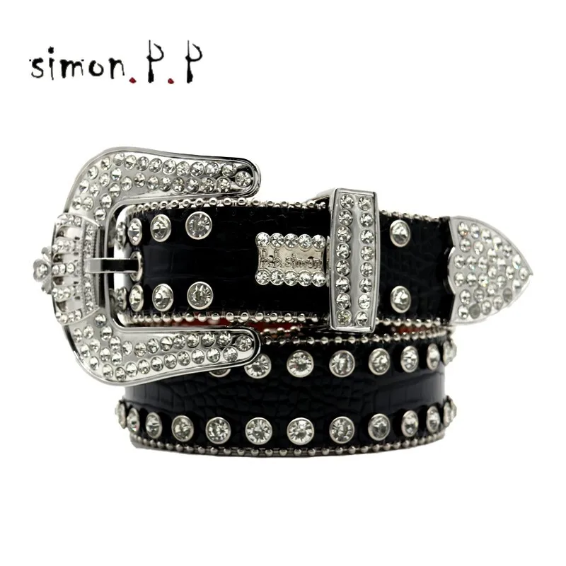 

Y2K Rhinestones Belts Quality Western Cowgirl Cowboy Diamond Bling Cinturones Para Hombre Luxury Designer Brand Goth