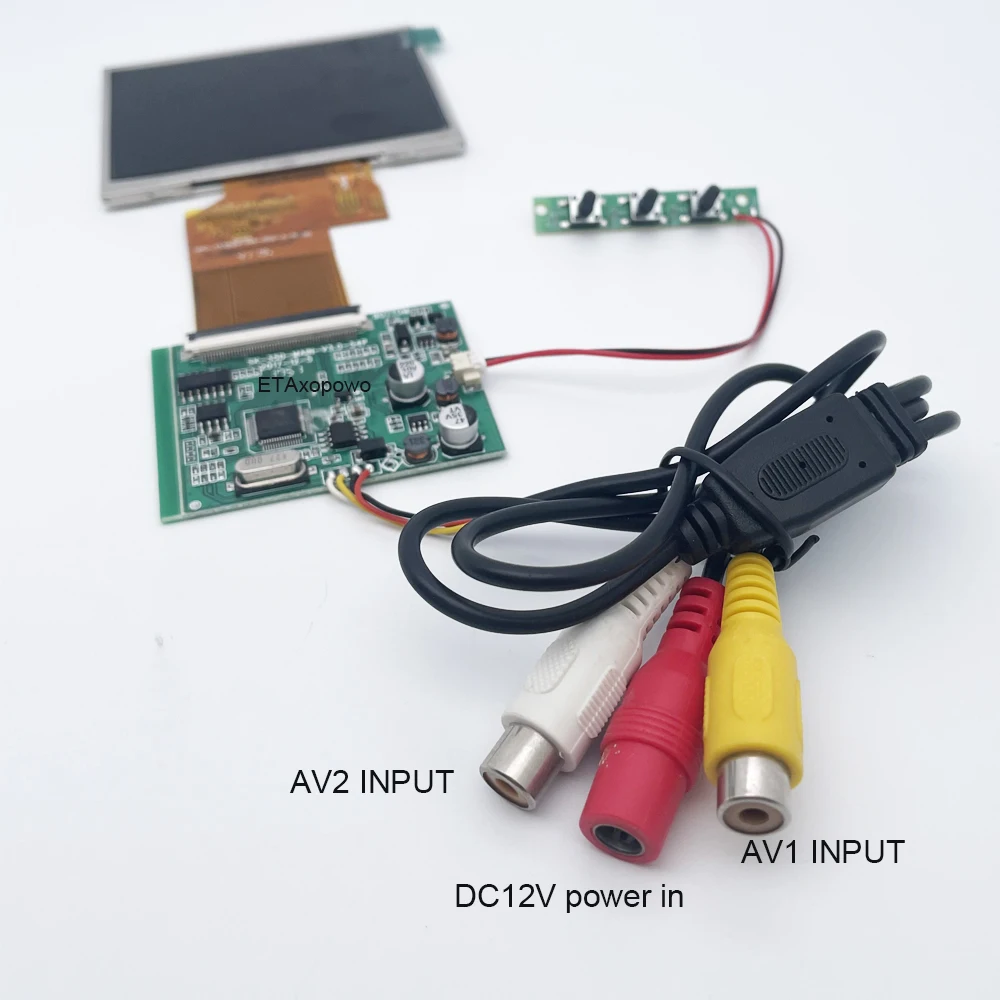 3.5 TFT LCD 디스플레이 모듈 키트 LQ035NC111 320*240 자동차 반전 시스템, 산업, 악기 용 드라이버 보드의 2 웨이 AV