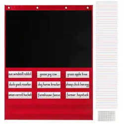 Pocket Chart For Classroom Standard Size Pocket Chart With 15 Dry Erase Cards And 5 Pocket Classroom Pocket Chart For Story
