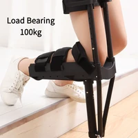 Single Leg Telescopic Walking Aids Ankle Joint Fracture Sprain Ankle Fall Injury Non-Slip Crutch Auxiliary 2