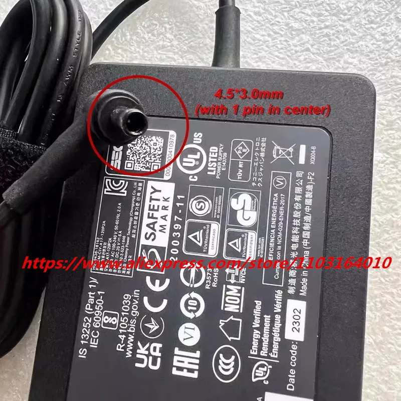 純正 MSI 240W ACアダプター プラグ Square tip 【公式通販】