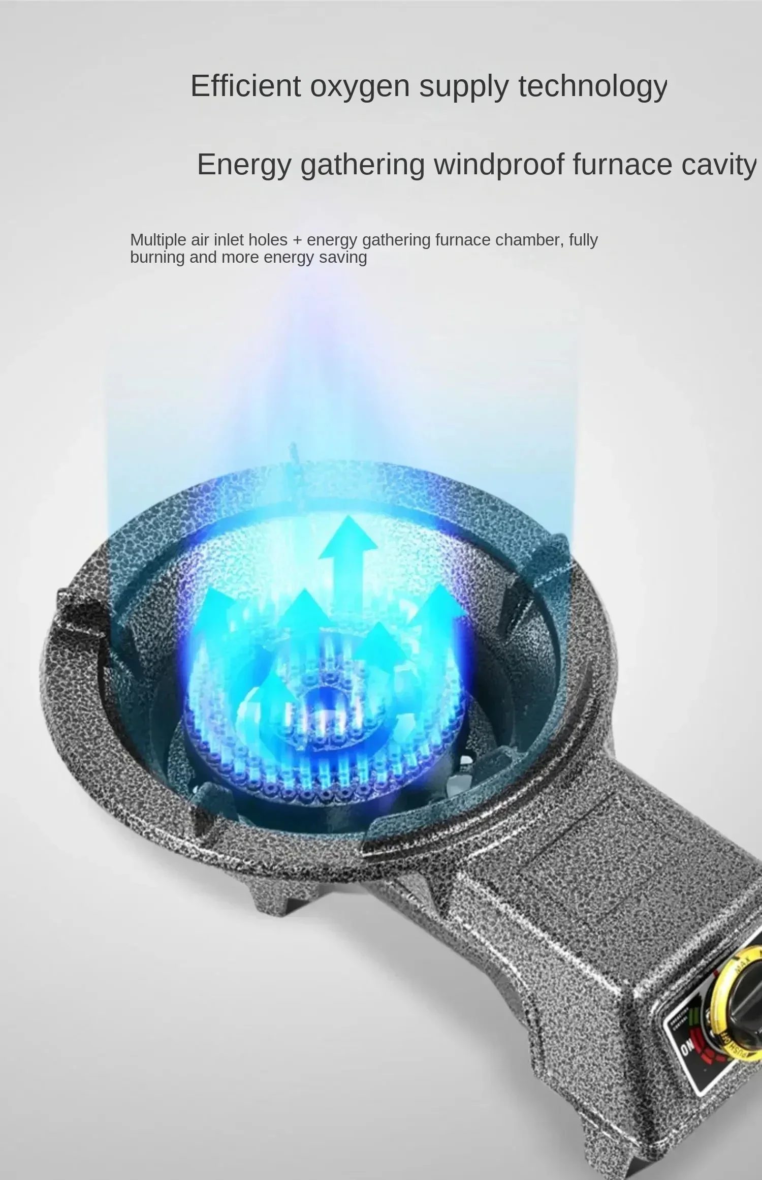 Powerful Gas Stove for Home and Commercial Cooking - Compatible with Natural Gas and LPG 4