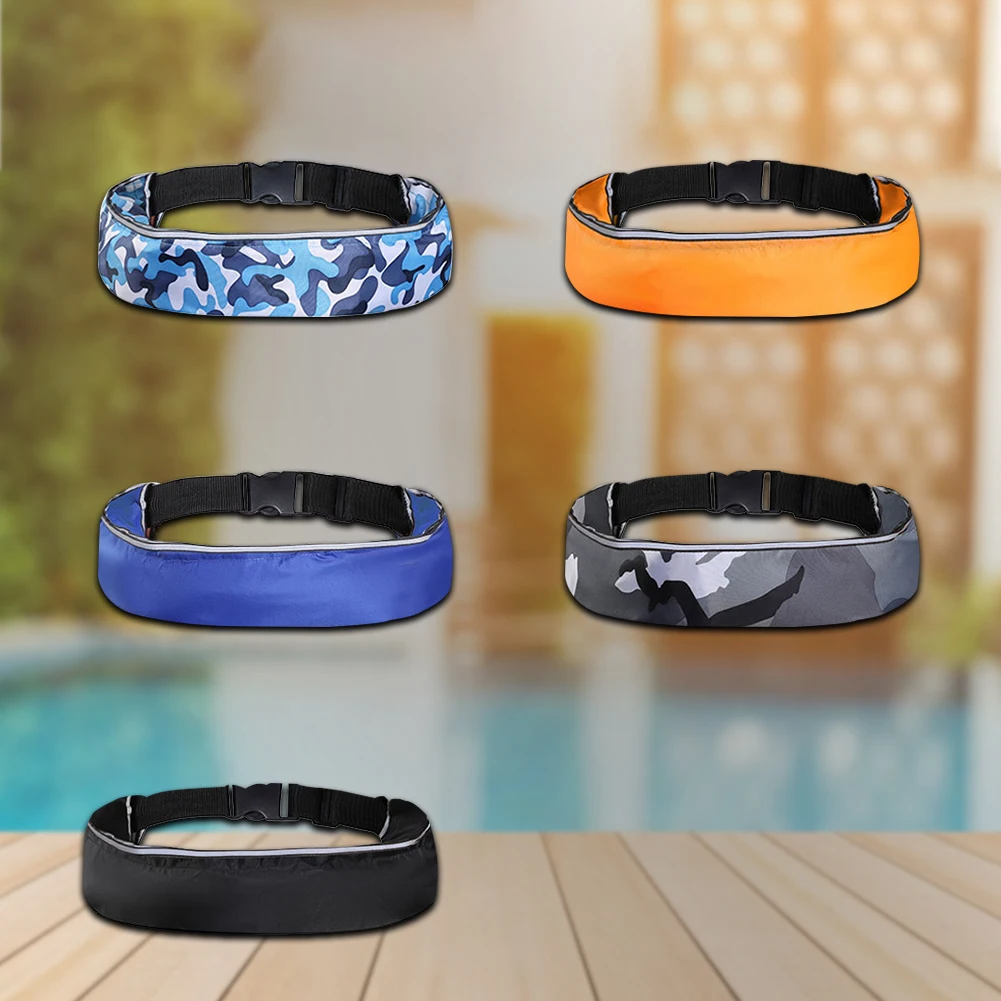 Inflatable Drifting Safety Life Belt Portable 100N Water Sports Life Belt Adjustable Webbing Waterproof Swimming Sea Fishing