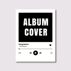 Personalized Custom Song and Album Art Music Poster - Unique Wall Art Gift - 20x30cm (Custom Poster)