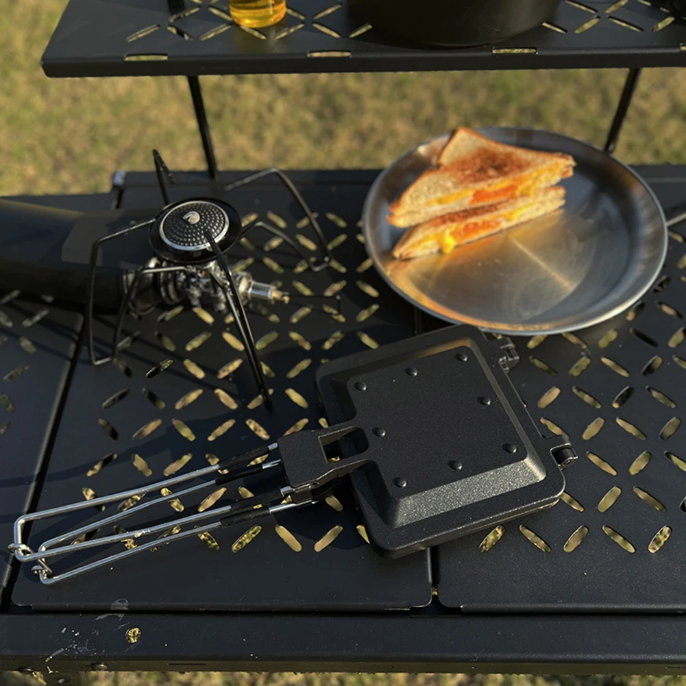 

Portable Folding Sandwich Pan Camping Grill Kitchen Breakfast Sandwiches Maker Outdoor Camping Hiking Tools Accessories
