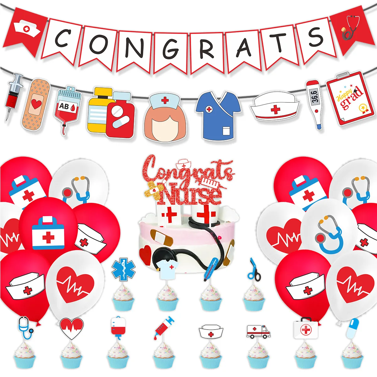 JPSDOWS Class of 2023 Cake Topper, Topper per Torta di Classe tematica 2023, Decorazioni per Feste di Addio Decorazione per Feste a Tema Stagione di Laurea