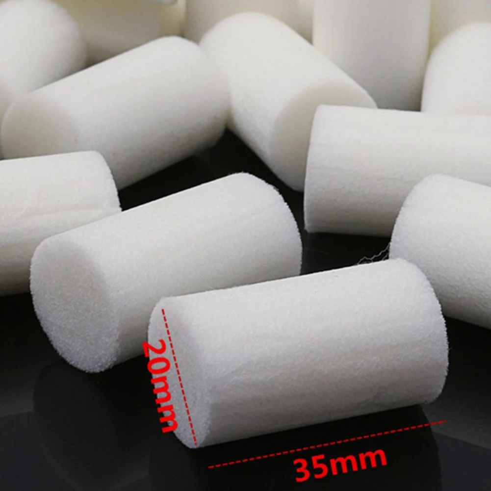 20/50 고압 펌프 필터 교체 mayitr 공기 압축기 시스템 용 35*20mm 흰색 섬유 코튼 필터