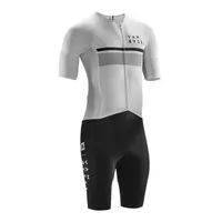 Van/rysel Road Racing Suit Racer White Triathlon Summer Tights One-piece Pants Cycling Suit Breathable Outdoor Sports Clothes 2