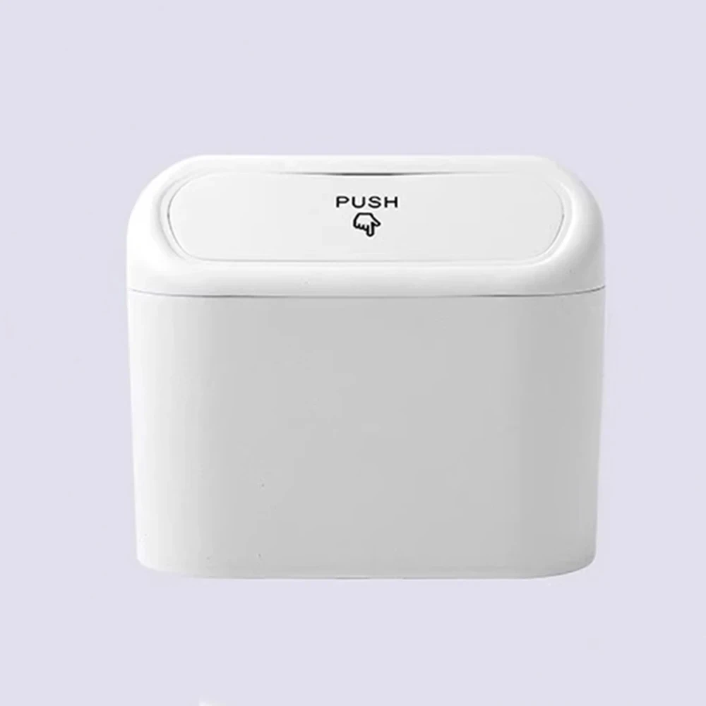 Pattumiera Per Auto Haussimple In Plastica, 3,2 Litri, Antiribaltamento, Con Strisce Magiche, Rosa, Organizer Per Rifiuti In Auto