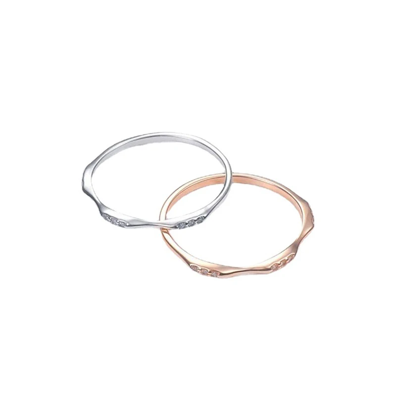 2025 Fashion Style Minimalist Huitan ring, suitable for women and Fiat, brass frame, geometric pattern, fashionable style_voghion.com