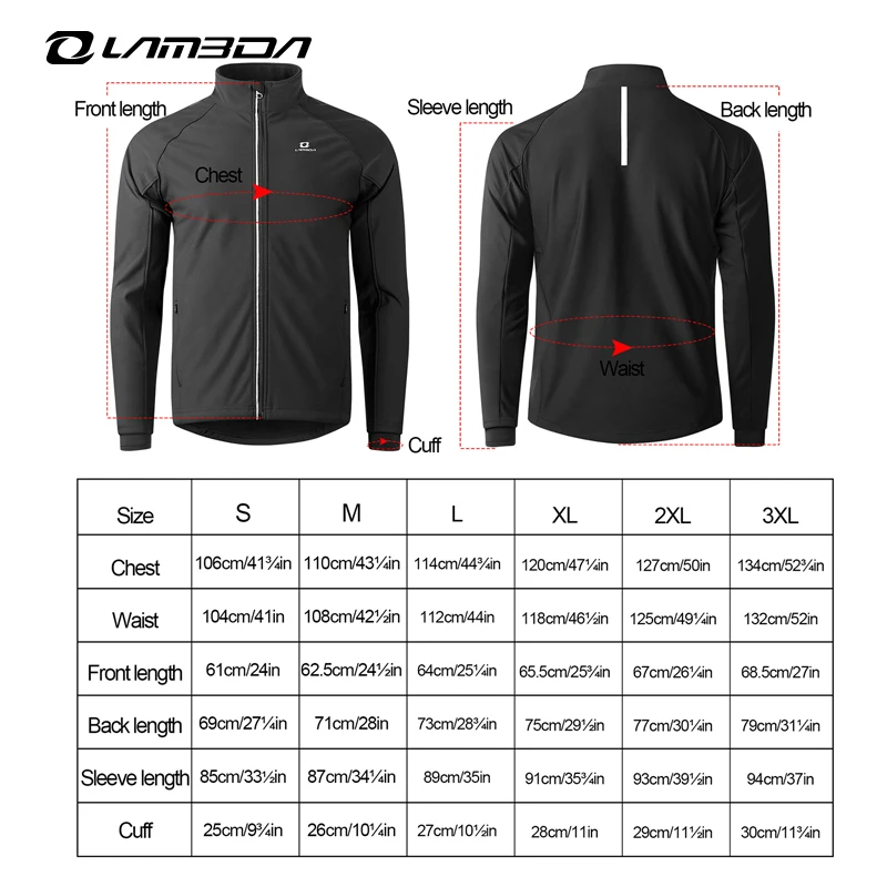 LAMEDA Men&lsquo;s&rsquo; Cycling Jackets Lightweight Winter Bike Windbreaker Bicycle Jacket Man Reflective Strips MTB Cycling Clothing