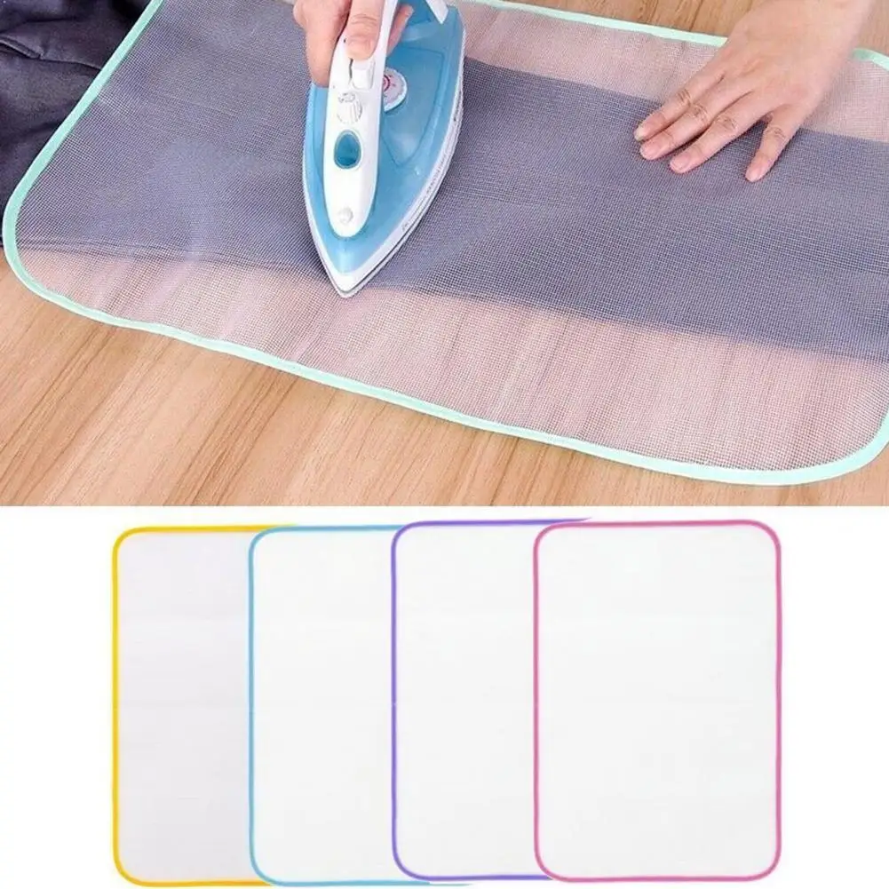 10Pcs 50/60/90cm Ironing Pressing Cloth Heat-Resistant Non-Stick Clothes Ironing Protector Scorch Saving Mesh Insulation Pad