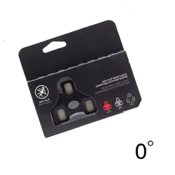 Anti-Slip Self-Locking Cleats for Road Bike Cycling Shoes (0 angles-Black)