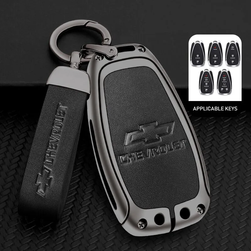 thumbnail image 1 of Funda para llave de coche, funda para llave plegable con mando a distancia, accesorios para Chevrolet Silverado Camaro Tahoe Equinox Suburban Cruze Malibu, 1 of 5