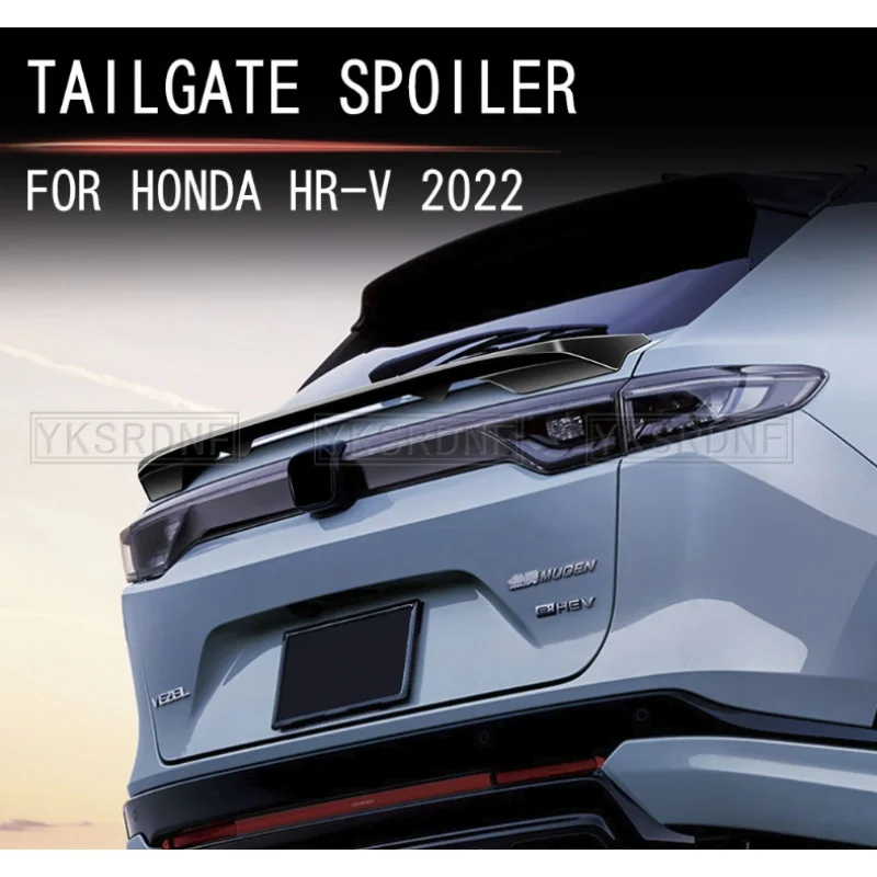Rear Middle Wing Spoiler For Honda VEZEL HRV HR-V XRV XR-V ABS Plastic Rear Roof Tail Wing car mudguards