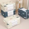 Large Capacity Clothes Storage Bag Organizer With Reinforced Handle Suitable For Blankets Bedding Foldable With Sturdy Zipper 2