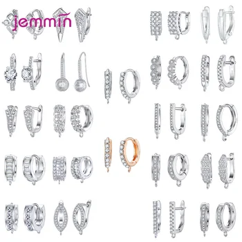 925 Silver Earring Findings High Quality Jewelry Accessories Bright Crystal Fashion Jewelry Accessories