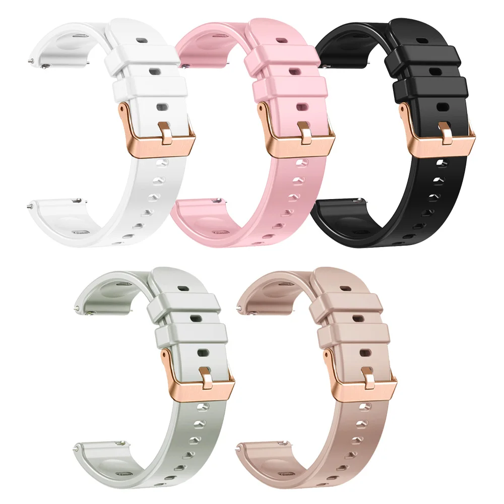 Soft Silicone Smart Watch Strap - 18mm Wristband Bracelet